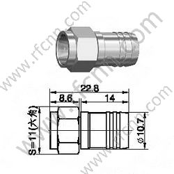 Connecteur F RF pour RG6