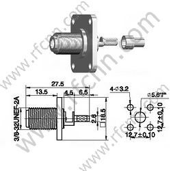 F femelle bride RF connecteur pour RG179